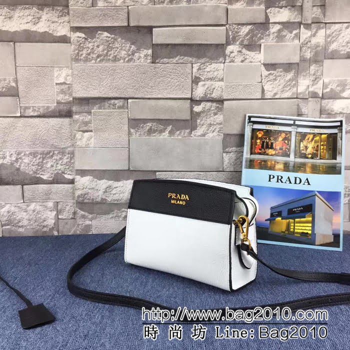 普拉達PRADA原單 新款 prada esplanade bag 1BH043 荔枝紋牛皮 單肩斜挎包 PHY1548